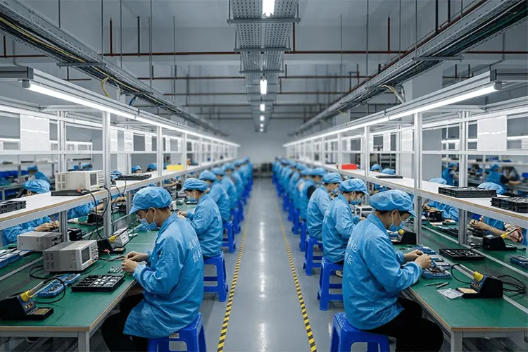 Advanced production line at Shenzhen Yunzhilian electronic manufacturing factory