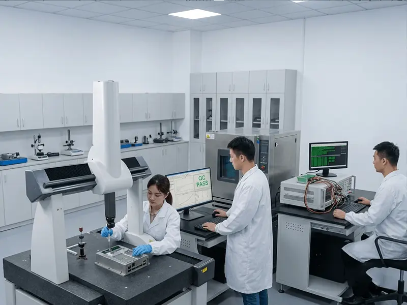 Precision quality assurance and rigorous product testing at Shenzhen Yunzhilian laboratory facility