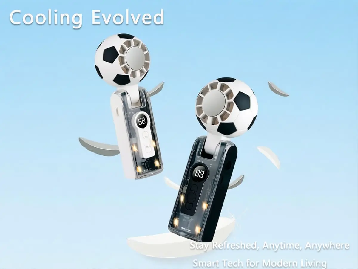 Artistic display of X68 soccer fans featuring advanced cooling technology