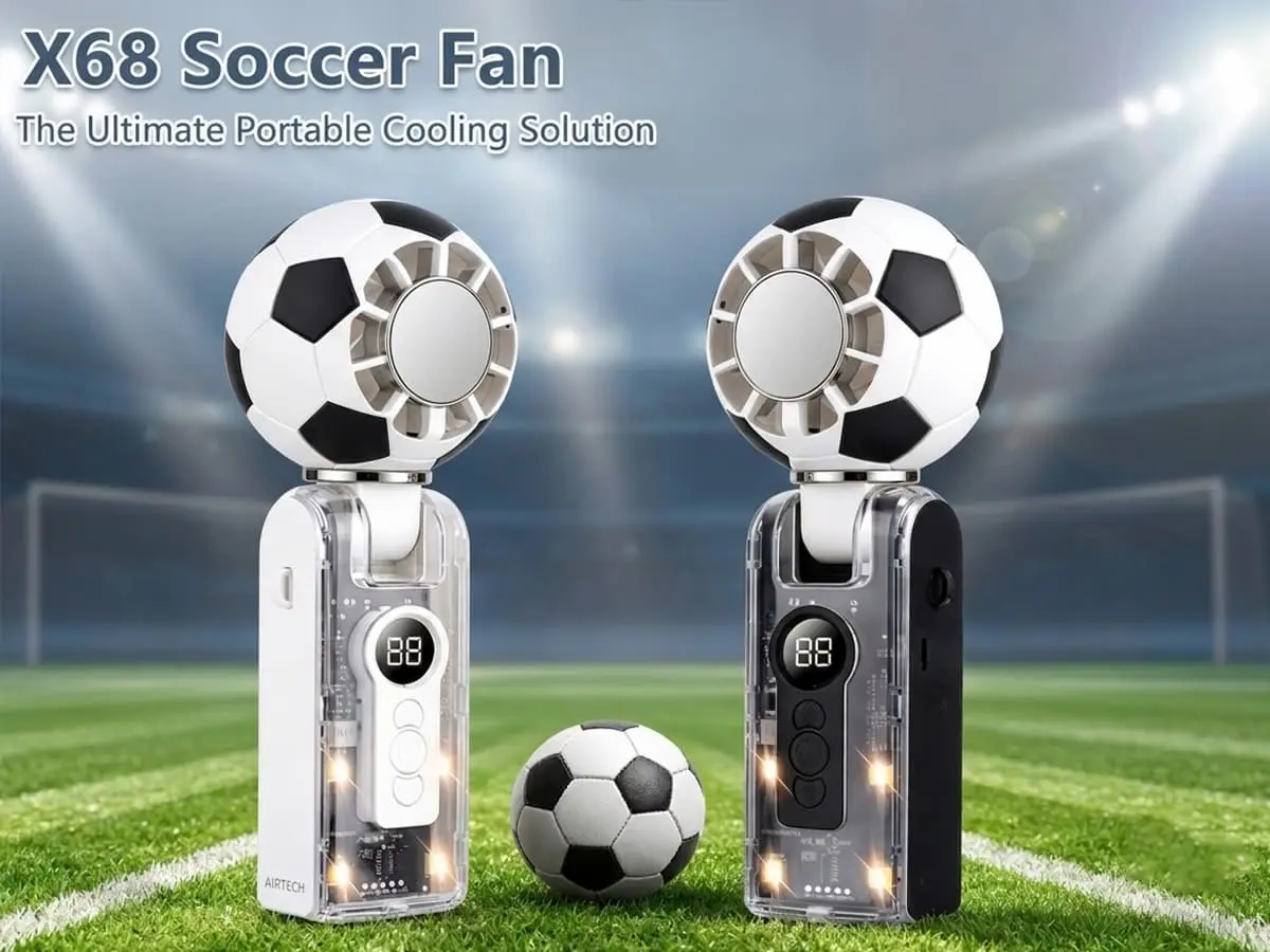 X68 Soccer Fan: The ultimate portable cooling solution for sports fans